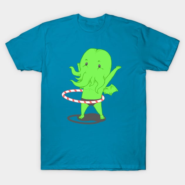 Cthulhu Hoop T-Shirt by Pengew